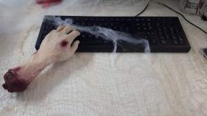 Sogar am Arbeitsplatz war geschmückt