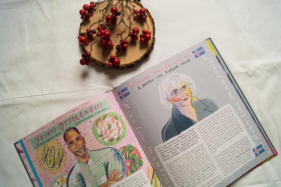 Das Buch ist wunderschön aufgemacht und illustriert LGBTQ-Heldinnen